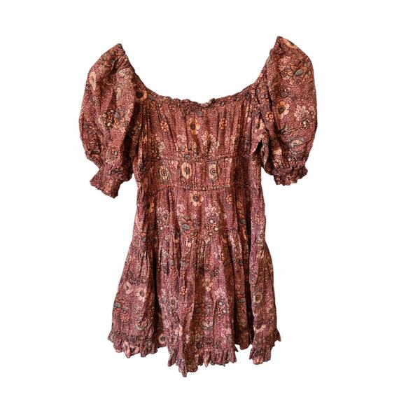 ULLA JOHNSON Juniper Puff Sleeve Mini Dress in Rosebud Crimson Size 2 $375 MSRP - Picture 6 of 13